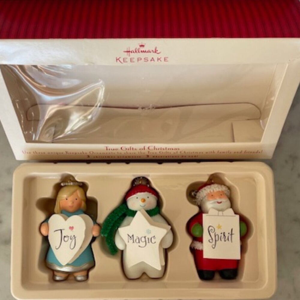 HALLMARK True Gifts of Christmas Ornaments 3 In Original Box/Packaging